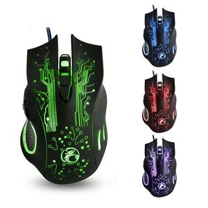 Le fabricant de souris USB IMICE X9 fournit une souris directement filaire, un jeu de <span class=keywords><strong>sport</strong></span> électronique <span class=keywords><strong>LOL</strong></span> DPI 2400 6 lumières LED clés - Product Image 3