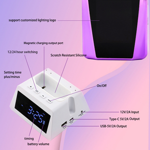2025 mới màu đen thiết lập công suất cao 128W UV LED Nail đèn 45000rpm Nail Khoan Máy có thể sạc lại - Product Image 4