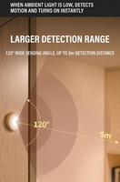 Veilleuse LED Circulaire Intelligente Blanche à Détection de Mouvement, 3 piles AAA, Lampe à Capteur Magnétique pour Armoire et Chevet, Commande par Interrupteur Inductif, Design Moderne, Nouveauté