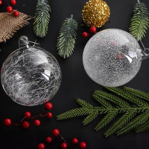 Adornos de Bolas de Cristal para Árbol de Navidad, Bolas Colgantes Grandes de Cristal Transparente con Diseño de Copos de Nieve para Decoración Navideña del Hogar - Product Image 5