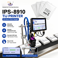 Imprimante jet d'encre TIJ IPS-8910 25,4 mm pour le codage de codes-barres sur sacs en plastique avec capteur