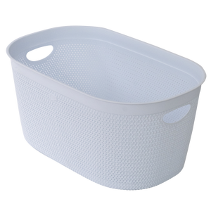 Cesto de Ropa Sucia Intreccio L Blanco 570x370x275mm de PP - Product Image 3