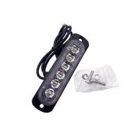 Kit universel de feux stroboscopiques d'urgence LED rouge et bleu ultra-lumineux, étanche IP66, à fixation murale, avec signalisation de danger réfléchissante