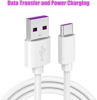 Kabel Transfer Data Pengisian Cepat Type-C ke USB 5A Konduktor Tembaga Berlapis Timah 1M/2M PVC Ponsel Android Kamera INNO Ln-026-R