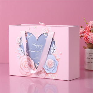 Caja de Regalo Rígida con Cajón Deslizante y Logotipo Personalizado, con Cinta, Empaque de Lujo para el Día de la Madre y San Valentín - Product Image 3