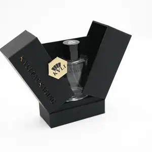 Innovative Parfüm flasche aus Pappe mit Kartons, die ein personal isiertes Namens logo verpacken
