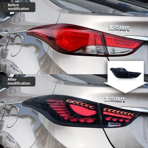 2012-2016 For Hyundai Elantra Tail <b>Light</b> Assembly Modification <b>Dragon</b> Scale Style LED Rear Tail <b>Lights</b> Flowing Turn Signals - Product Image 2