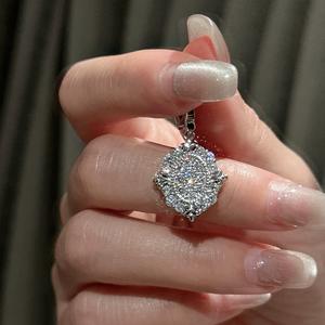 Pendientes de Plata de Ley S925 con Microincrustaciones de Circonita, Diseño Geométrico de Lujo, Estilo Vintage Antiguo, Cristal - Product Image 2