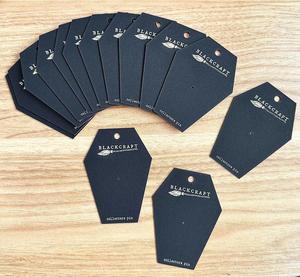 Cartes de présentation de bijoux en papier artistique personnalisées avec logo sur mesure et conception gratuite, forme et taille personnalisées pour les foires artisanales - Product Image 5