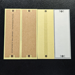 Localized Glue <strong>Removal</strong> Seal Security Kraft Paper Tape Disposable Open Zipper Strip <strong>Custom</strong> Packaging Label Anti Tamper <strong>Sticker</strong> - Product Image 6