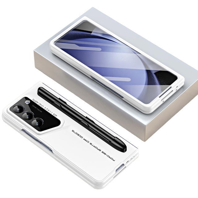 For Samsung Z Fold 6 Phone case Super Running Case Film with Pen Slot Attached Pen Protective Cover for Samsung Z Fold 5 4