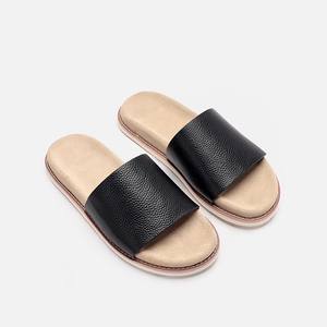 Sandales décontractées arabes XINZI RAIN à enfiler, logo personnalisé, en cuir véritable, respirantes, antidérapantes, pour femmes et hommes - Product Image 1