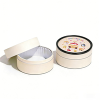 Caja de Embalaje Cilíndrica Personalizada de Lujo al por Mayor para Pasteles y Postres, Tubo de Cartón de Grado Alimenticio