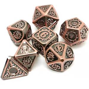 Gaming <strong>Dice</strong> Sets Table Games Polyhedral Custom16mm Wholesale <strong>Metal</strong> Dragons Dnd Rpg <strong>Dice</strong> With Antique