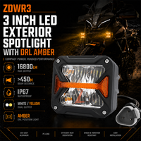 Luz de Trabajo LED para Todoterreno, 12V, IP67, Impermeable, Forma de Cubo, 90W, Ámbar, DRL, 3000K, Láser, para Jeep 4x4, SUV, Foco Exterior para Automóvil
