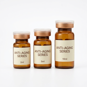 Custom Amber Glass Vial <b>Labels</b> 10ml UV Protection Stickers for NAD+ Anti Aging Serum <b>Packaging</b> - Product Image 1
