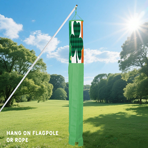 Décoration de surface 75D Air Duct St. Patrick's Creek and Elk 30*45CM avec 6 bandes graphiques imprimées numériquement 5*60CM - Product Image 4