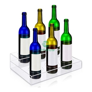 Tùy chỉnh cửa hàng bán lẻ Acrylic hiển thị <span class=keywords><strong>3Tier</strong></span> Acrylic hiển thị đứng rượu sâm banh Whisky Vodka bia nước giải khát rượu Acrylic hiển thị giá - Product Image 2