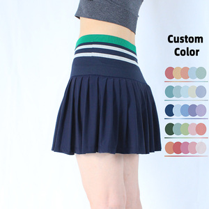 Jupe de tennis plissée ARLAN personnalisable avec logo pour femme, avec short intégré, séchage rapide, évacuation de l'humidité, idéale pour le golf et le badminton - Product Image 3