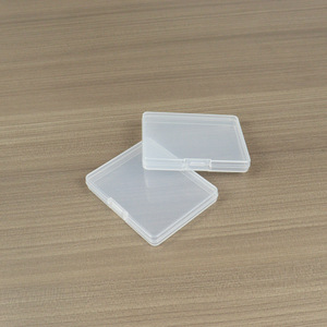 Transparent Rectangular Plastic <b>Storage</b> <b>Box</b> 9x7.1x1.2cm Covered Jewelry Card Organizer <b>Small</b> Size For Fishing Gear <b>Storage</b> - Product Image 4