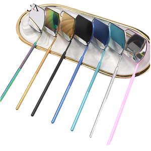 Handheld Stainless Steel Lash Mirrors Superior <b>Eyelash</b> Extension Grafting Makeup Tool - Product Image 1