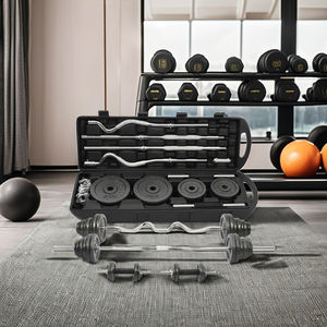 المنزل صالة الألعاب الرياضية رفع الأثقال ممارسة اللياقة البدنية كمال الاجسام رفع الاثقال الحديد مجموعة دمبلز قابل للتعديل - Product Image 3