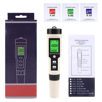 Hedao ez9902 ph-mètre numérique portable 3 en 1 PH/ec/temp mètre haute précision pour aquarium, eau potable