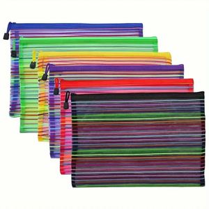 Carpeta de Archivo Transparente A4 Personalizable con Cierre de Cremallera, Impermeable, de PVC, para Oficina, Escuela, Papelería, Bolsa para Documentos - Product Image 4