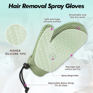 Guantes de Aseo para Mascotas 2 en 1 Mejorados, Cepillos de Masaje para Mascotas con Vapor para Interiores, Eliminador de Pelo para Perros y Gatos, Cepillo de Vapor para Mascotas, Guante para Mascotas - Product Image 3