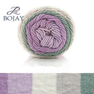 Super Soft Arcobaleno Torta di Colore del Filato, 45% Cotone e 55% Acrilico Mescolato Multicolor Crochet della torta del filato palla - Product Image 6