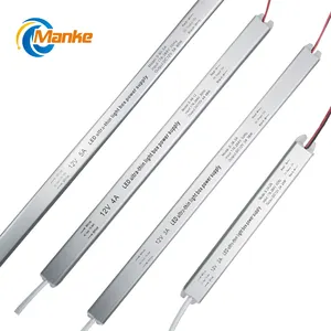 Silm Aluminum Alloy 12V LED Power Supply 72w LED Driver Transformer Lighting Driver Switching External Power Supply