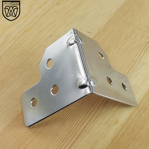 Anwang 036 Protection d'angle métallique chromée pour valise d'aviation - Product Image 2