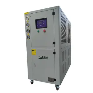 OEM/ODM su misura refrigeratore d'acqua idroponico 10HP 25KW unità portatile raffreddata ad aria da 10 tonnellate costruita con serbatoio e pompa