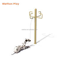 Équipement de parc pour chiens au design tendance, aire de jeux pour animaux de compagnie, entraînement, usage intérieur/extérieur, plastique et métal, usage commercial, à vendre