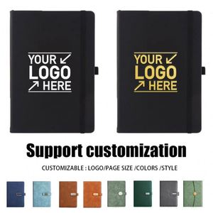 Custom A5 A6 Elastic Strap Journal Printed Brand Logo Diary Notepad <b>Note</b> <b>Book</b> Wholesale Pu Leather Notebook - Product Image 2
