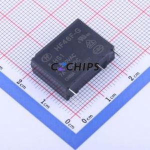 HF46F-G/005-HS1 Power Relay Through hole,7x20.5mm Relay 5V 1 Normally Open: 1A (SPST-Normally Open)::: 4 10A-250VAC/10A-30VDC - Product Image 1