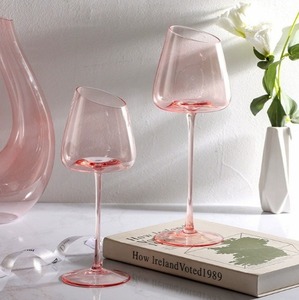<span class=keywords><strong>Copa</strong></span> <span class=keywords><strong>de</strong></span> <span class=keywords><strong>Vino</strong></span> Tinto <span class=keywords><strong>de</strong></span> Cristal Rosa con <span class=keywords><strong>Boca</strong></span> Inclinada, Estilo Francés, Elegante, Moderna y Sencilla, Ecológica, con Diseño <span class=keywords><strong>de</strong></span> Flamenco - Product Image 4