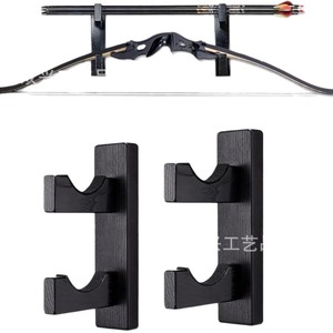<b>Wall</b> <b>Mounted</b> Bow And Arrow Storage Rack Wooden Display <b>Shelf</b> For Archery Equipment Multifunctional Home Use - Product Image 3