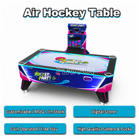 Table de hockey à air multi-balles interactive parent-enfant à monnayeur pour centres commerciaux
