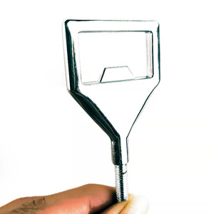 Stainless Steel Beer Bottle Opener <b>Square</b> Shape Metal Drinkware <b>Tool</b> For Opening Bottles - Product Image 2