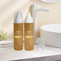 Bouteille en plastique de 200 ml, personnalisée, ronde, transparente, opaque, sous-bouteille, vaporisateur, brume pour toner, parfum, hydratant