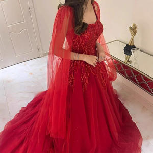 Vestidos de Fiesta LY-PD0286 para Niña, Vestido de Noche con Bordado de Encaje, Vestido de Línea A con Mangas Abullonadas, Vestido Formal - Product Image 3