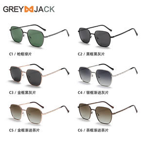 Gafas de sol polarizadas Greyjack para hombre, montura metálica, lentes TAC, protección UV400, para conducir, pescar, hacer excursiones, ciclismo, moda - Product Image 5