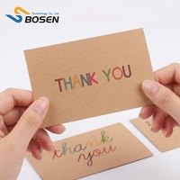 Cartes de remerciement personnalisées en papier recyclé, logo personnalisé, mariage, fleurs, cadeau, écologiques, cartes de remerciement professionnelles