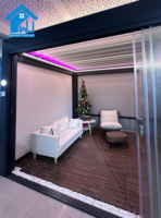 Pergola rétractable en aluminium de haute qualité sur mesure Sweet Home, installation facile, toit rétractable motorisé, imperméable, pour extérieur