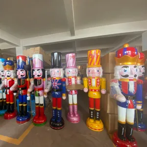 Lớn Nutcracker Nhựa Cuộc Sống Kích Thước Giáng Sinh Trang Trí Ngoài Trời Giáng Sinh Trang Trí Đồ Chơi 6ft Nutcracker Soldier