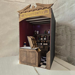 Bricolage créatif 3D en bois Puzzle Hut ornements assemblés à la main modèle de maison artisanat ensemble pour les âges 7-9 1:3 échelle - Product Image 2