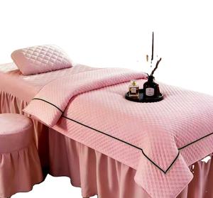 Four Piece Set of Cotton Beauty <b>Massage</b> <b>Bed</b> <b>Covers</b> for All Seasons Specifically Designed for Beauty <b>Beds</b> In Beauty Salons - Product Image 6