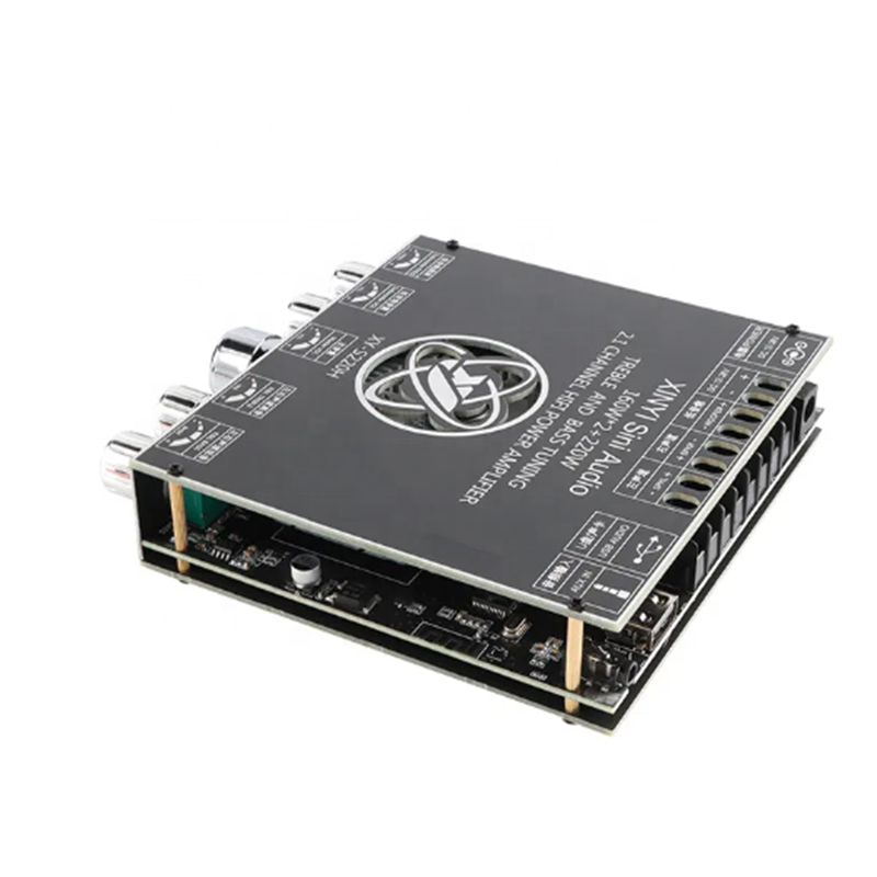 XY-S220H Управление приложениями 160Wx2 + 220 Вт усилитель плата TDA7498E 2,1 двухканальный BT-совместимый 5,1 + AUX + USB звуковая карта + USB