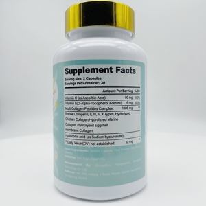 Integratore Premium di Peptidi di Collagene Idrolizzato con Acido Ialuronico e Vitamine per la Salute di Capelli, Pelle, Unghie e Articolazioni in Capsule - Product Image 3